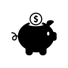 Piggy bank icon 