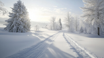 Fototapeta premium Winter snow