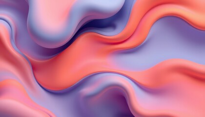 Abstract Pink and Purple Fluid Wave Design