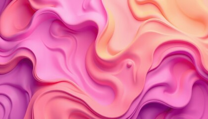 Obraz premium Abstract Pink and Orange Swirling Fluid Design