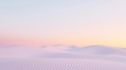 Dystopian Mirage: Surreal Futuristic Desert Landscape with Rolling Dunes and Elegant Spires at Sunset