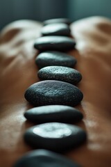 Relaxing hot stone therapy session on a calm afternoon in a tranquil spa environment