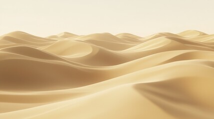 Futuristic Desert Mirage: Rippled Dunes and Advanced Frameworks Cinematic Landscape
