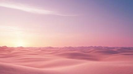 Serene Futuristic Desert Landscape with Minimal Advanced Markers Lost in Haze Cinematic Ultra-Detailed Scene