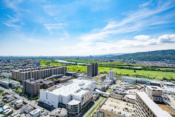 Urban landscape of Osaka