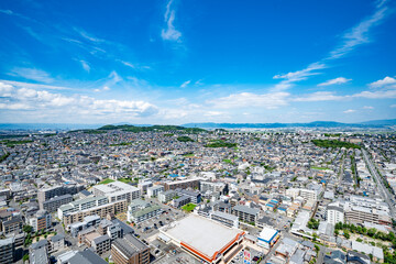 Urban landscape of Osaka