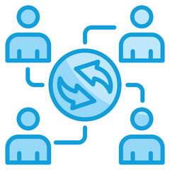 Team Dynamics Icon Element For Design
