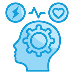 Stress Management Icon Element For Design