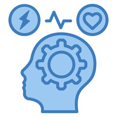 Stress Management Icon Element For Design