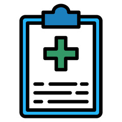 Obraz premium Health Record Icon
