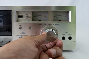 Professional Equipment Tape Deck for Cassette Tape with Multiple Controls