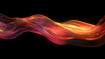 Abstract 3D Flowing Liquid-Like Wave Textures in Red, Orange, and Gold Gradient background wallpaper