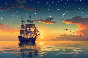 Fototapeta premium Columbus Day