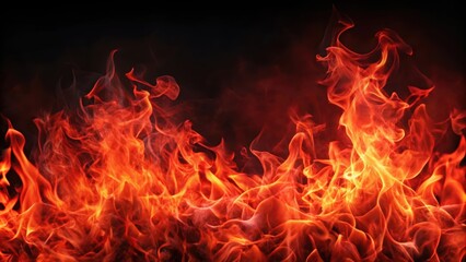 Cluster of red flames on a background, intense, fiery, burning, heat, energy, vibrant, bright, hot, dynamic, abstract, blur