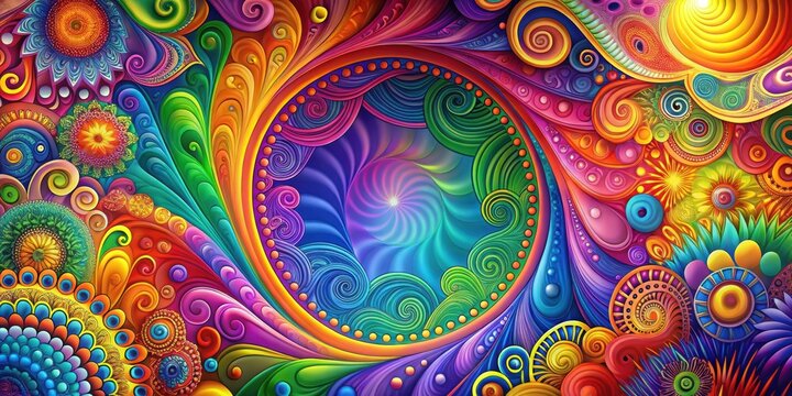Colorful abstract background with vibrant swirls and patterns, abstract, colorful, background, vibrant, swirls, patterns
