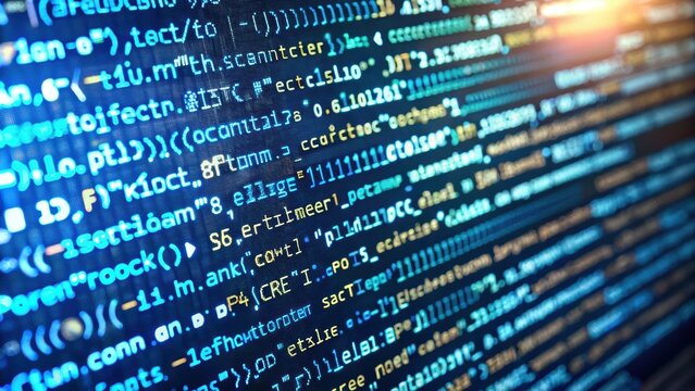 A computer screen displaying lines of code in a programming language, technology, programming, development, software, computer