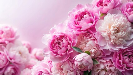 Beautiful background of fluffy pink peonies flowers, peonies, pink, fluffy, background, floral, nature, spring, garden
