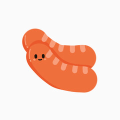 a cute sausage character design