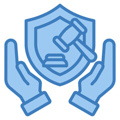 Hand Guard Icon Element For Design