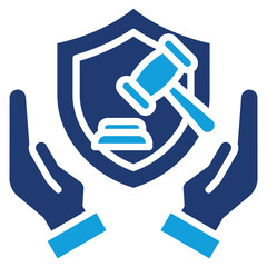 Hand Guard Icon Element For Design