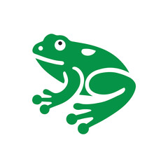 Frog icon illustration flat