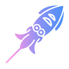 squid grilled Gradient icon