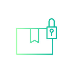 padlock gradient icon