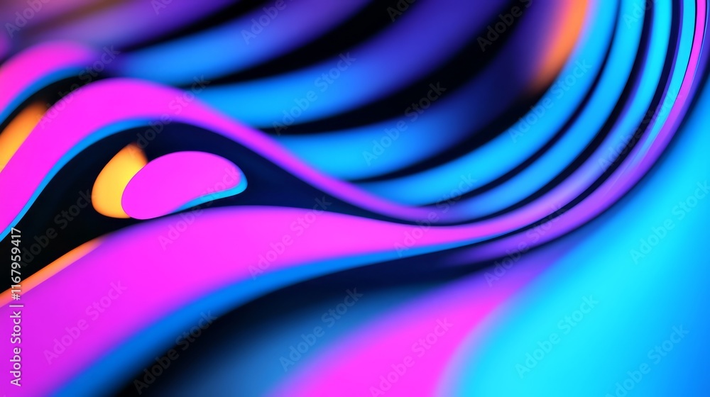 Poster 3d technology abstract art dynamic fluid kv background creative design