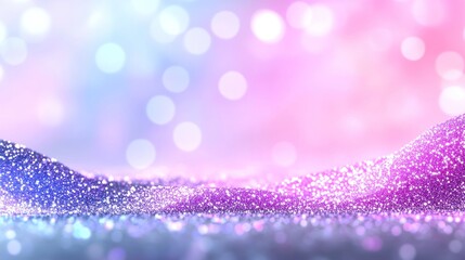 Soft, shimmering abstract background with bokeh and glitter effects.