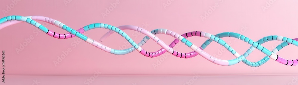 Poster a vibrant, abstract display of intertwined strands in pastel colors, creating a visually appealing p