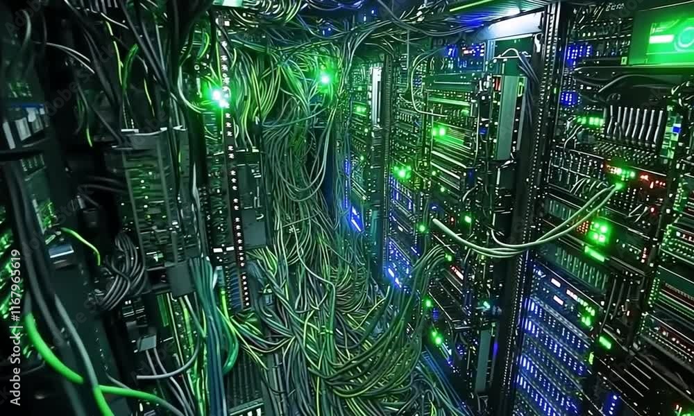 Poster intricate network: a glimpse into the heart of a modern data center
