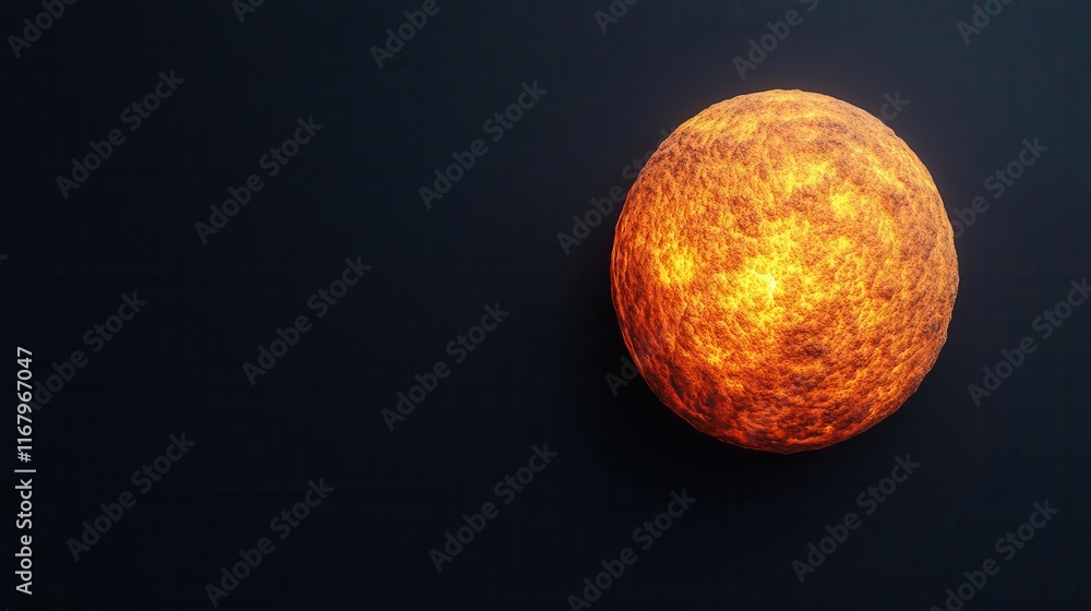 Poster mantle and core tracker flat design top view earth structure