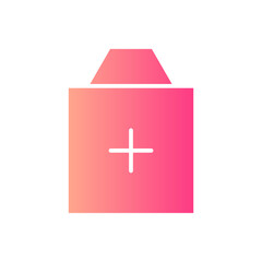 Obraz premium medical bag gradient icon