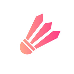 shuttlecock gradient icon