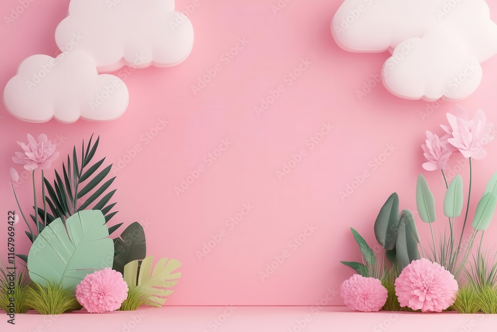 Aufkleber pollution control overview flat design front view air quality theme 3d render colored pastel