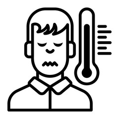 fever Line Icon