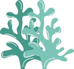 Illustration of Coral Reef Underwater Element