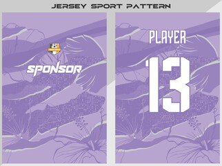 Naklejka premium Sports Jersey Shirt Design Ready To Print - For Sublimation