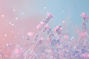 Pink Flowers, Soft Focus, Pastel, Bokeh, Dreamy, Romantic, Floral, Nature, Background, Spring, Summer
