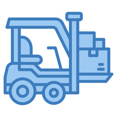 Forklift Icon Element For Design