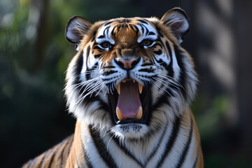 Naklejka premium Tiger isolated