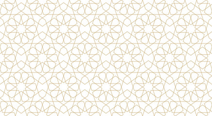 Seamless geometric pattern in authentic arabian style.