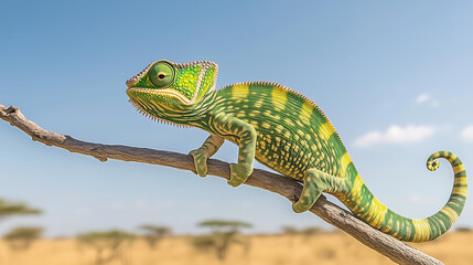 Obraz premium サバンナ-カメレオン