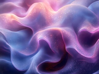 Obraz premium Abstract glowing fabric waves. (1)