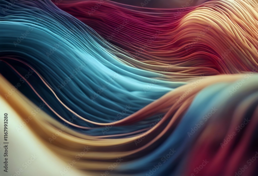 Poster minimal abstract curvy background colorful modern networking style wavy minimal background lin.