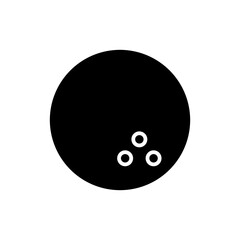 bowling ball glyph icon