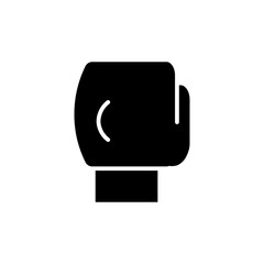 boxing glove glyph icon