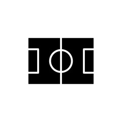 soccer field glyph icon © Slamet