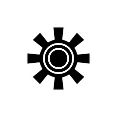 cogwheel glyph icon