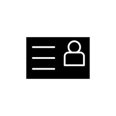 id card glyph icon